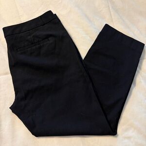 Banana Republic Women's Sloan Curvy Fit Trousers Black Pants Dress Work